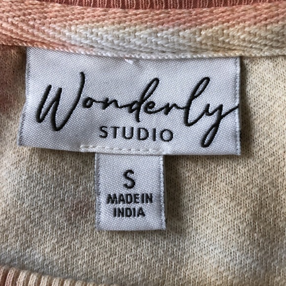 Tie Dye Tunic Sweatshirt Wonderly Top Small - Picture 5 of 8